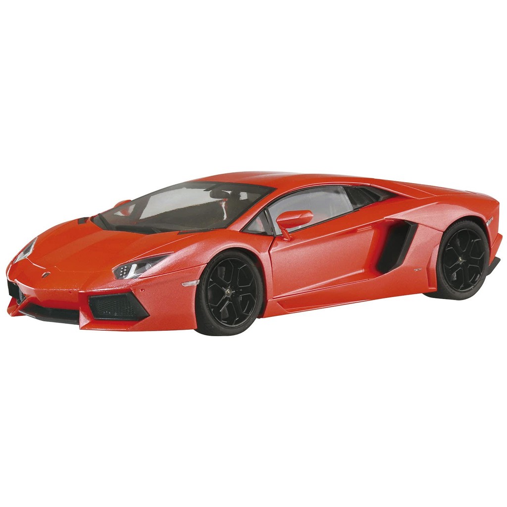 Aoshima Bunka Kyozai 1/24 Pre-Painted Model Series 2011 Lamborghini Aventador Orange Pearl Painted P
