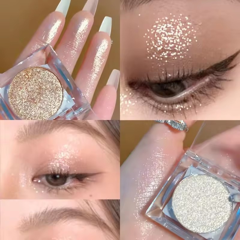 Monochromatic Eye Shadow Plate Girl Beginner Makeup Tray Sculpture Highlight Cosmetic Pearlescence Accessories