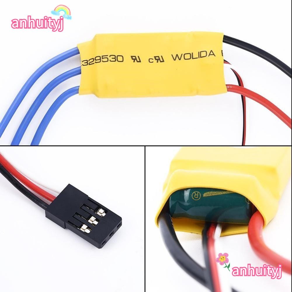 Anhuityj ตัวควบคุมความเร็ว,ชิ้นส่วน RC หัวกล้วย T ปลั๊ก XT60 ESC มอเตอร์ไร้แปรง,คุณภาพสูง 30A/40A เฮลิคอปเตอร์เรือ RC ESC FPV F450 Quadcopter Drone