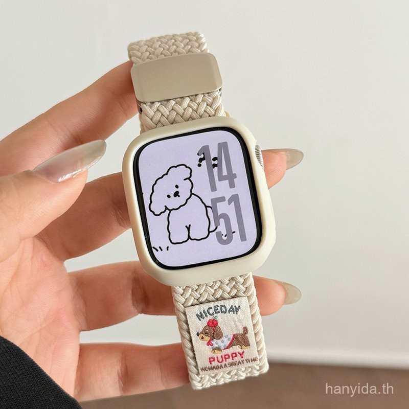 สายถักการ์ตูนน่ารัก + เคสสำหรับ Xiaomi Redmi Watch 5 4 3 สายนาฬิกาอัจฉริยะไนลอน Redmi Watch 5 อุปกรณ์เสริมสายรัดข้อมือเล็ก