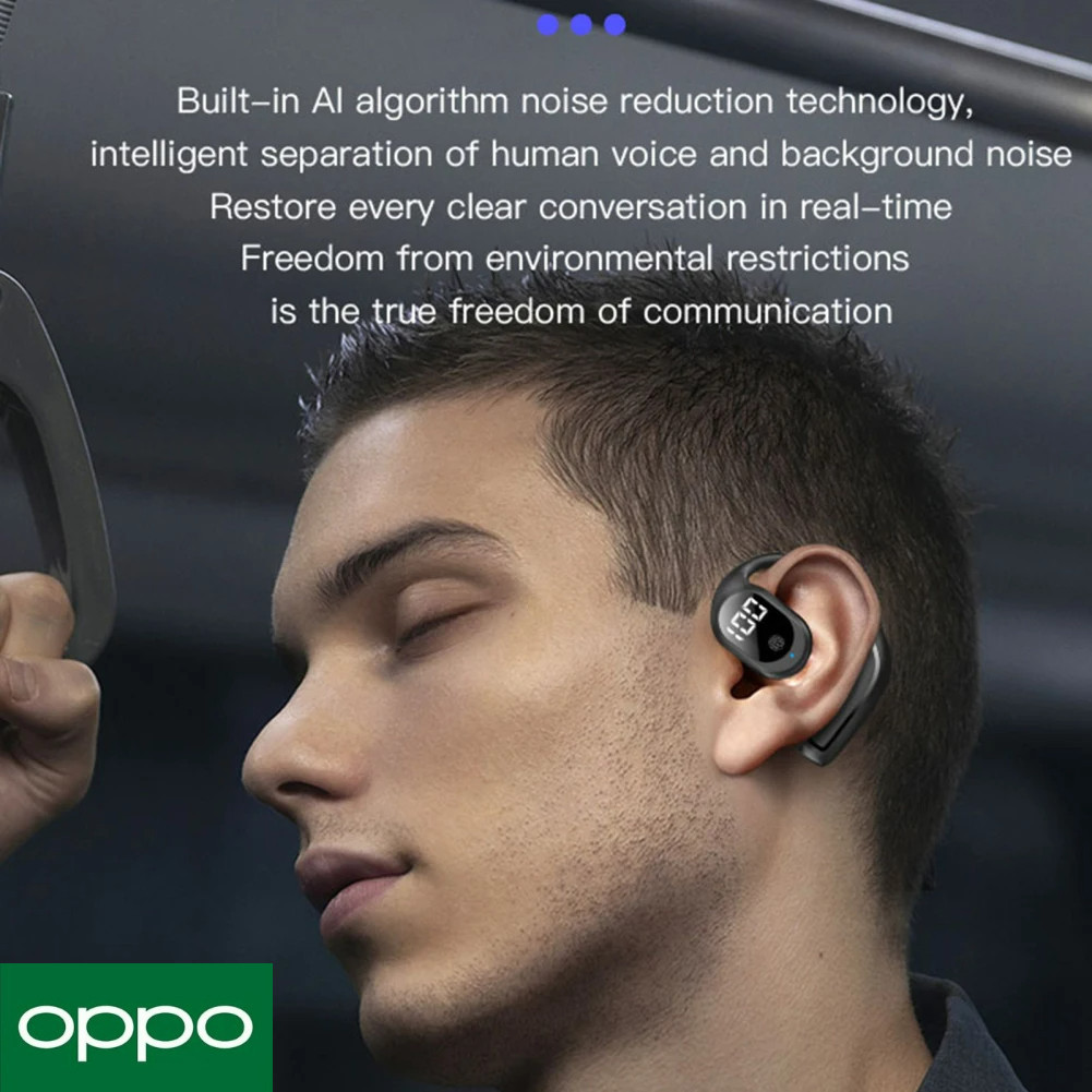 Cod ใหม่ OPPO FN-98 ชุดหูฟังบลูทูธไร้สาย 5.3 หน้าจอดิจิทัล สแตนด์บายนานมาก โทรได้ HD 2024