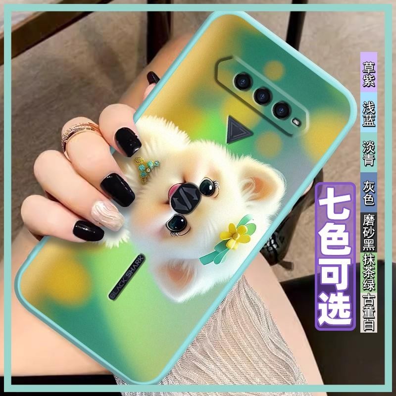 custom made New Style Phone Case For Xiaomi Black Shark4 Texture Solid color trend Couple Shockproof All-inclusive Simple