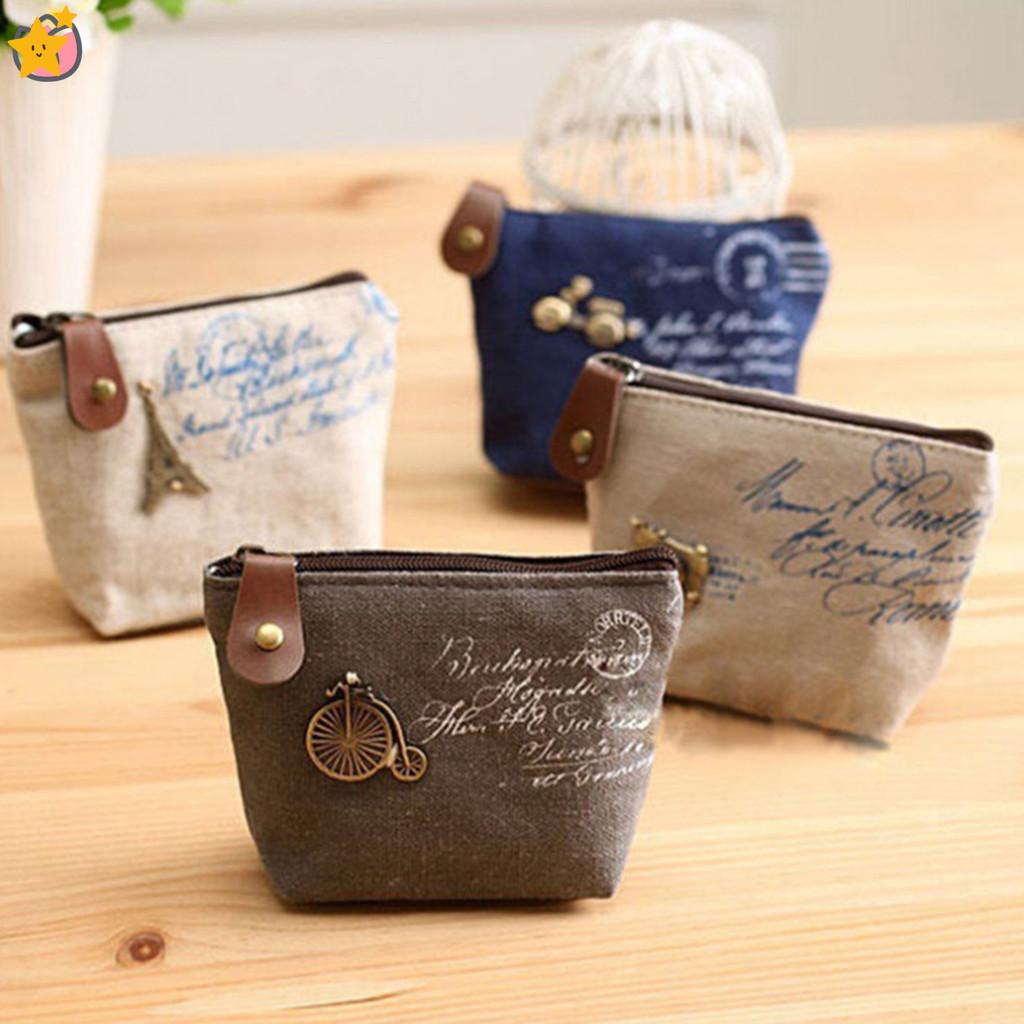 JP4Fashion Womens Lady Kid Coin Wallet Lady Small Mini Coin Pouch Zipper Money Key Headphone Line Mi