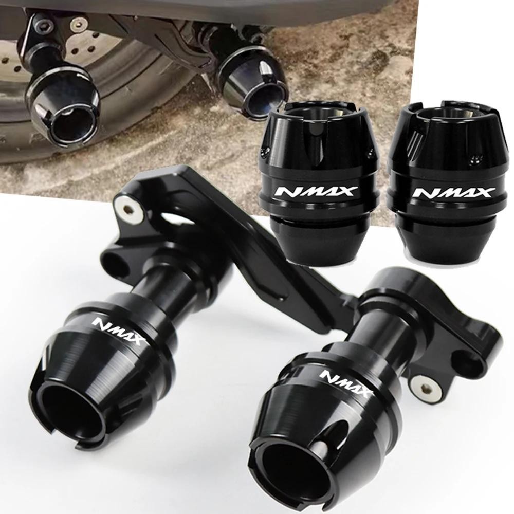 สําหรับ Yamaha NMAX155 NMAX 155 อุปกรณ ์ เสริมด ้ านหน ้ าส ้ อมล ้ อ Fall Muffler ท ่ อกรอบป ้ องกัน Slider Anti Crash Protector