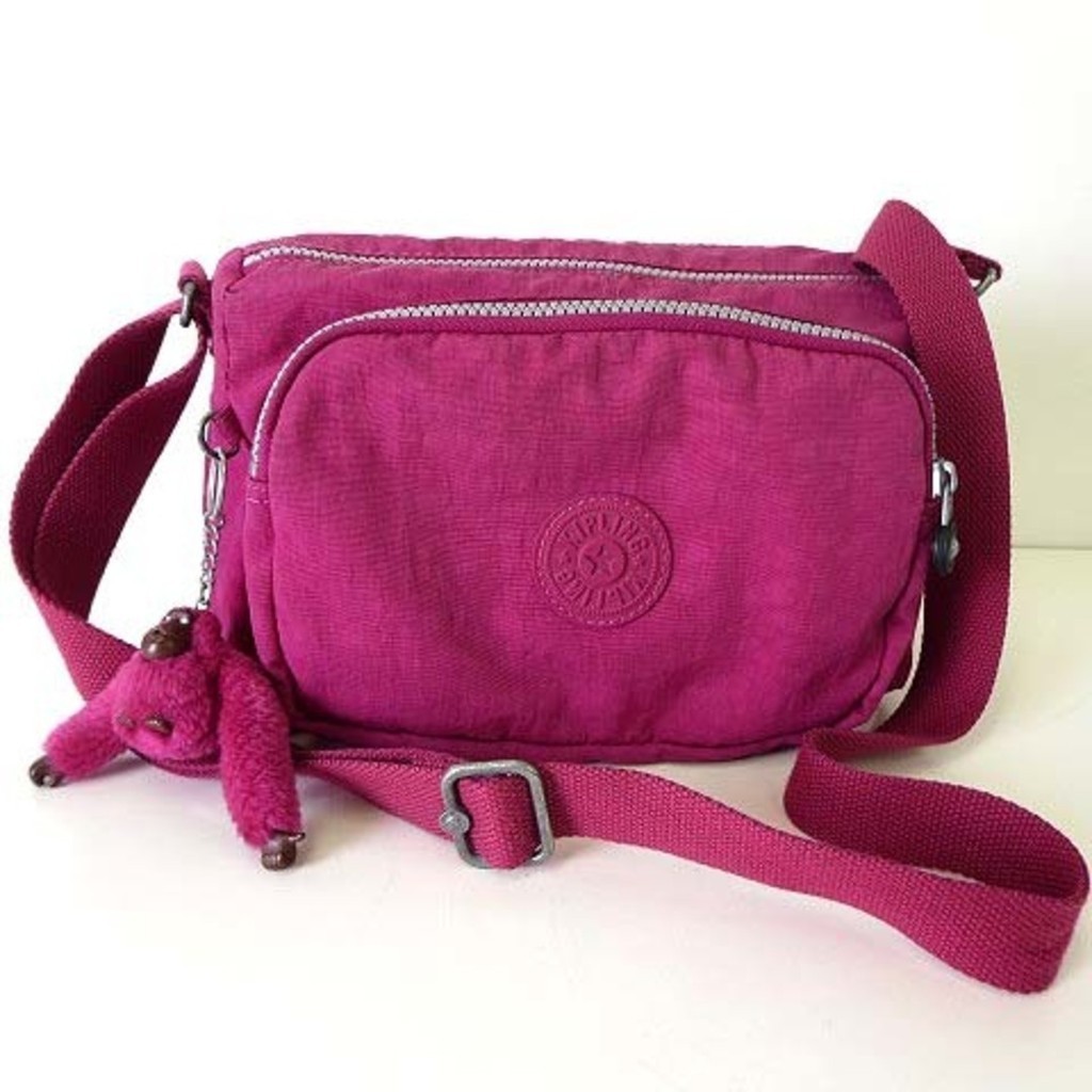 Kipling KIPLING bag shoulder bag nylon logo red purple bag Direct from Japan Secondhand