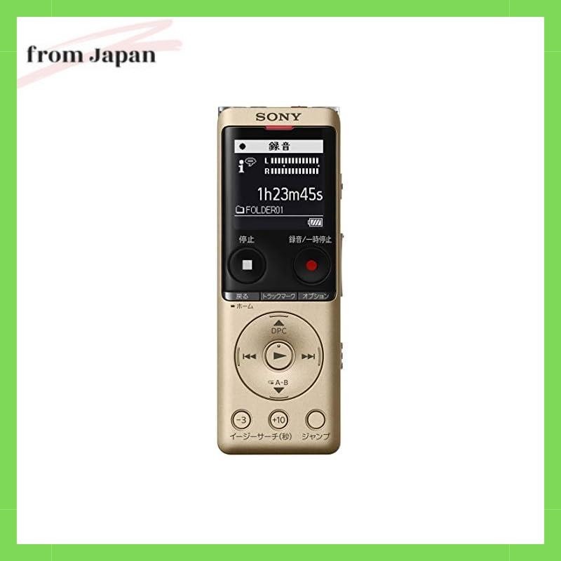 Sony IC Recorder 4GB thin and lightweight / S-mic system / up to 22 hours continuous use with clear 