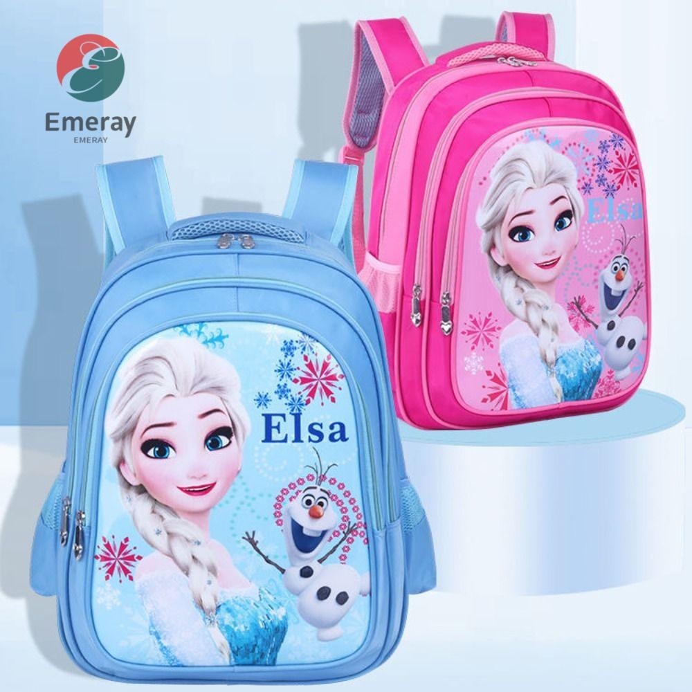 Emeray กระเป๋านักเรียน ลายการ์ตูน Frozen Elsa สําหรับเด็กผู้ชาย ผู้หญิง