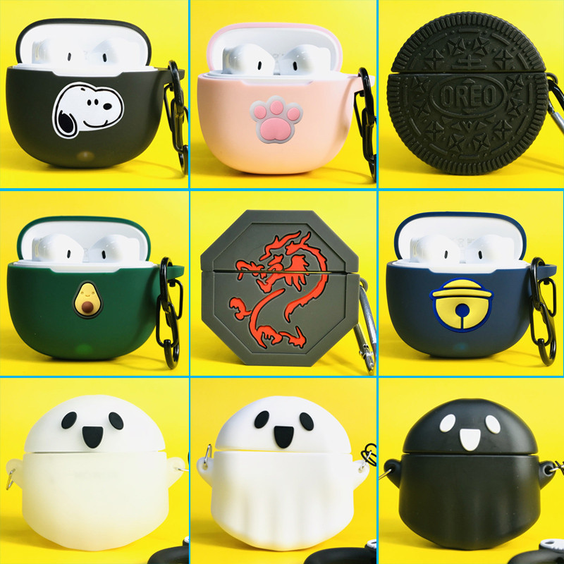 For Honor EarBuds X6 Case Cute 3D Cartoon Snoopy Marvel Honor EarBuds X6 Silicone Soft Case Shockpro