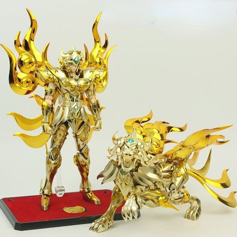 ฟิกเกอร์ MC Saint Seiya Myth Cloth EX Leo Lion Aiolia SOG Soul of God พร้อมโทเท็ม สีทอง