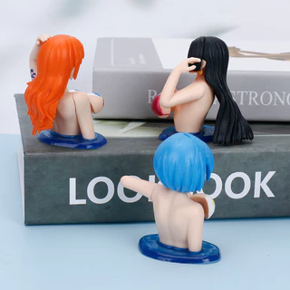โมเดลฟิกเกอร์ PVC อนิเมะ One Piece Boa Hancock Nami Rem Sonico ขนาด 6 ซม. ของเล่นสําหรับเด็ก