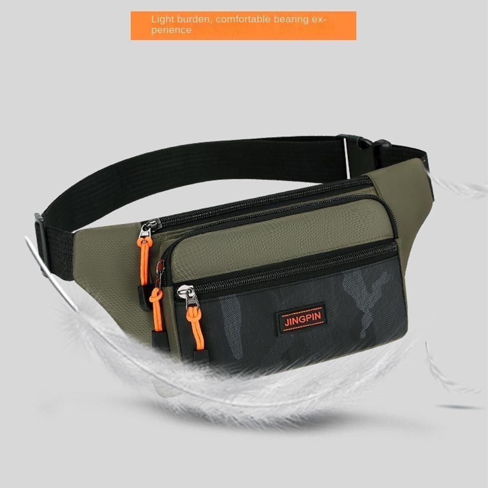 Qinyuz9 กระเป๋าคาดเอวผู้ชาย, Anti-theft Fanny Pack โทรศัพท์มือถือเอว Pack, แฟชั่น Multi-layer Close Fitting กระเป๋าคาดเอว Run กระเป๋ากีฬา