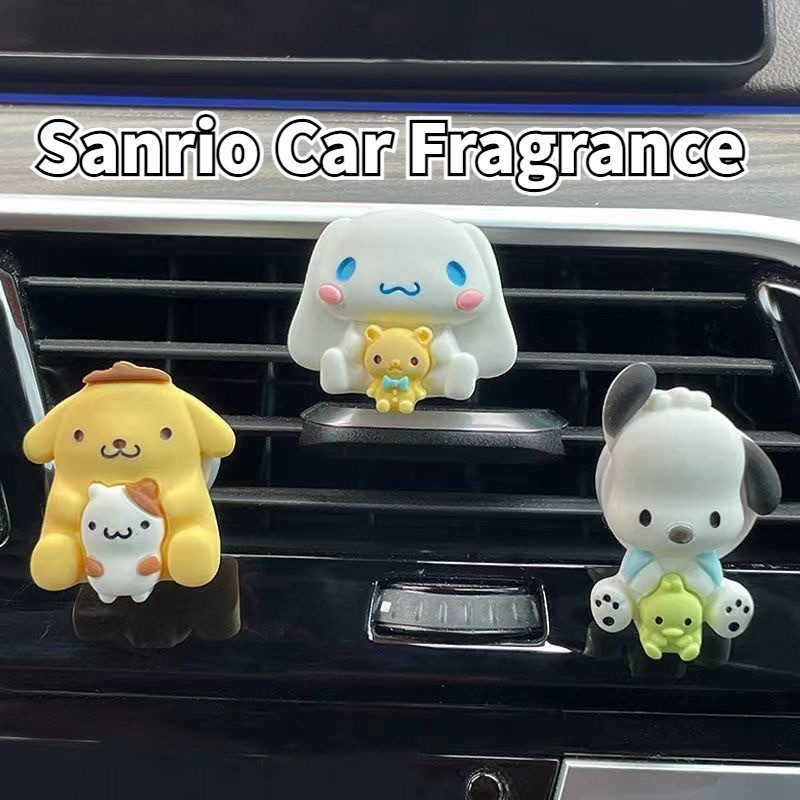 Sanrio Hello Kitty Kuromi Melody น้ําหอมปรับอากาศในรถยนต์ การ์ตูนอโรมา แท็บเล็ต จี้รถ บ้าน ตู้เสื้อผ้า ระงับกลิ่น อุปกรณ์ตกแต่งรถยนต์
