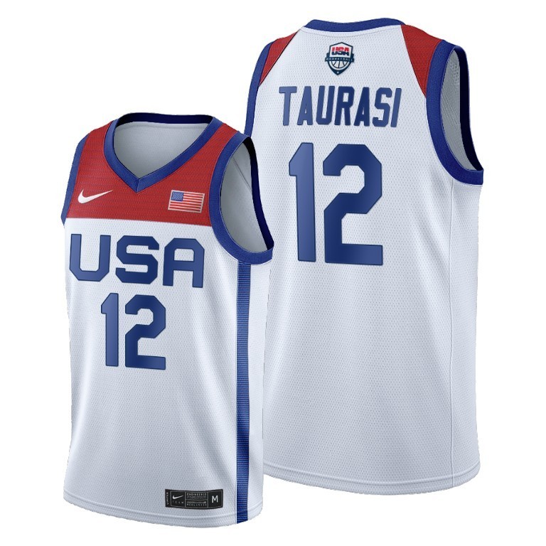 เสื้อกีฬาแขนสั้น ลายทีมชาติโตเกียวโอลิมปิก สีขาว สําหรับผู้ชาย 2021 #12 เสื้อกีฬาบาสเก็ตบอล Diana Taurasi