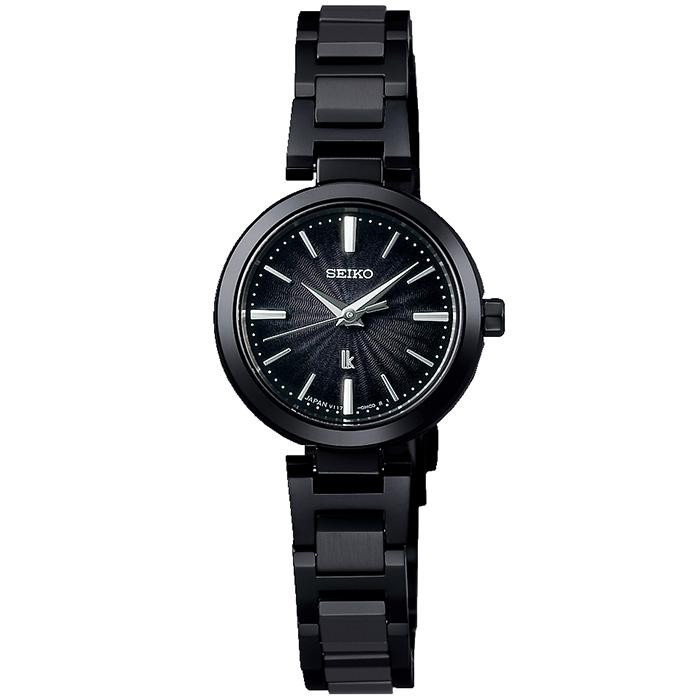 [Authentic★Direct from Japan] SEIKO SSVR141 Unused LUKIA Mini Solar Sapphire glass Black SS Women Wrist watch นาฬิกาข้อมือ