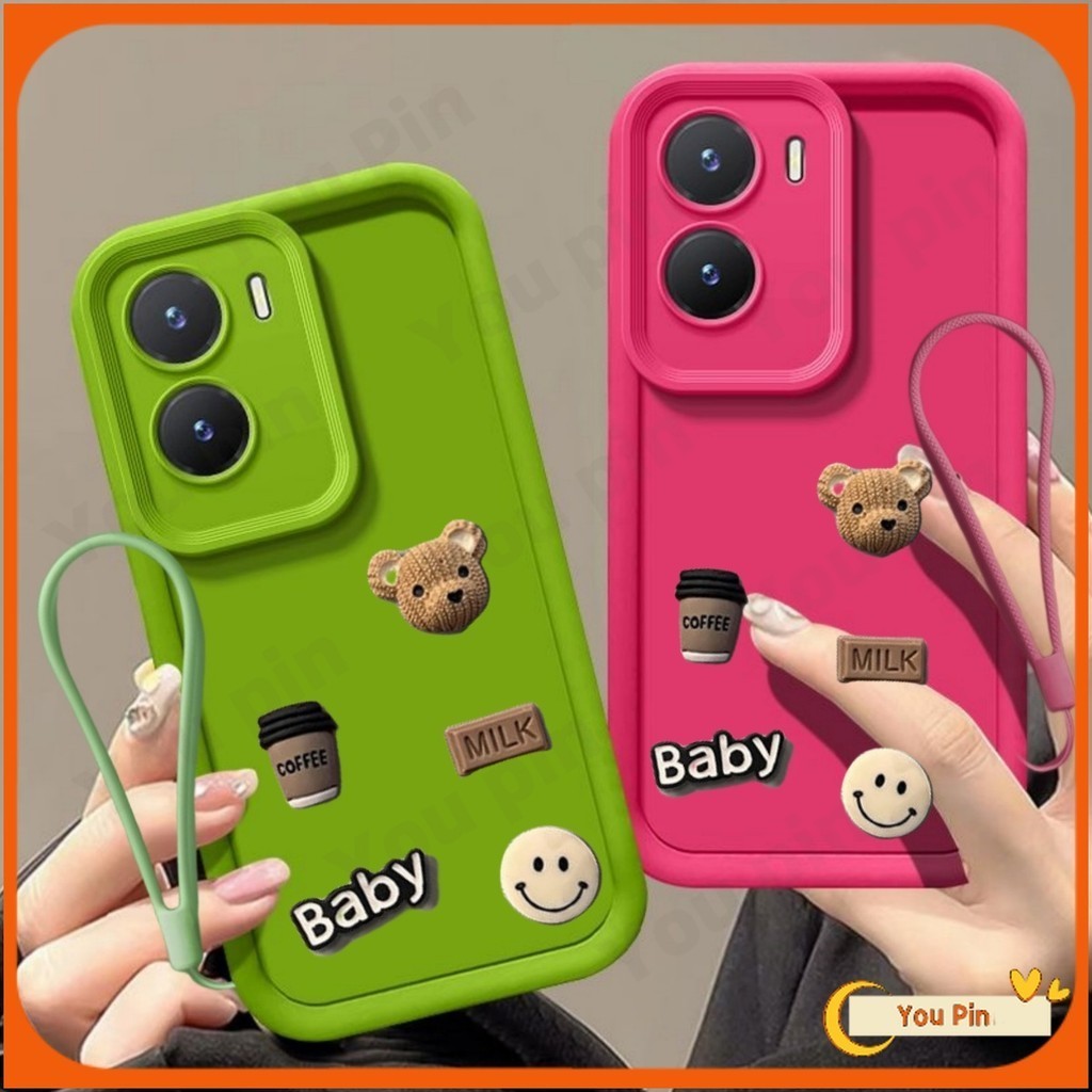 3d Diy สําหรับ Vivo Y16 Y15S Y15A Y18 กรณี Y17S Y02 Y02A Y02T Y02S Y21 Y33S Y33T Y21T Y27 Y03 Y27S V30 V27 V19 Pro Y22S Y22 เคสสร ้ างสรรค ์ การ ์ ตูนกรณีโทรศัพท ์