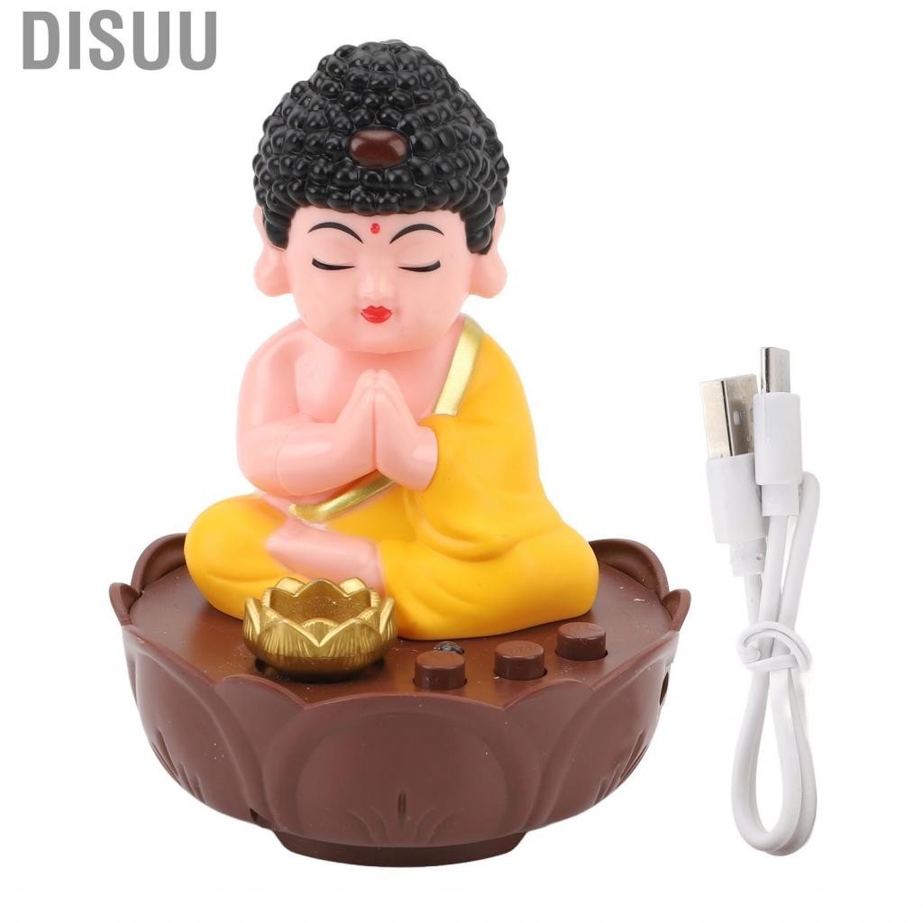 Disuu Singing Buddha Figurine USB Charging Desktop Statue With Sound