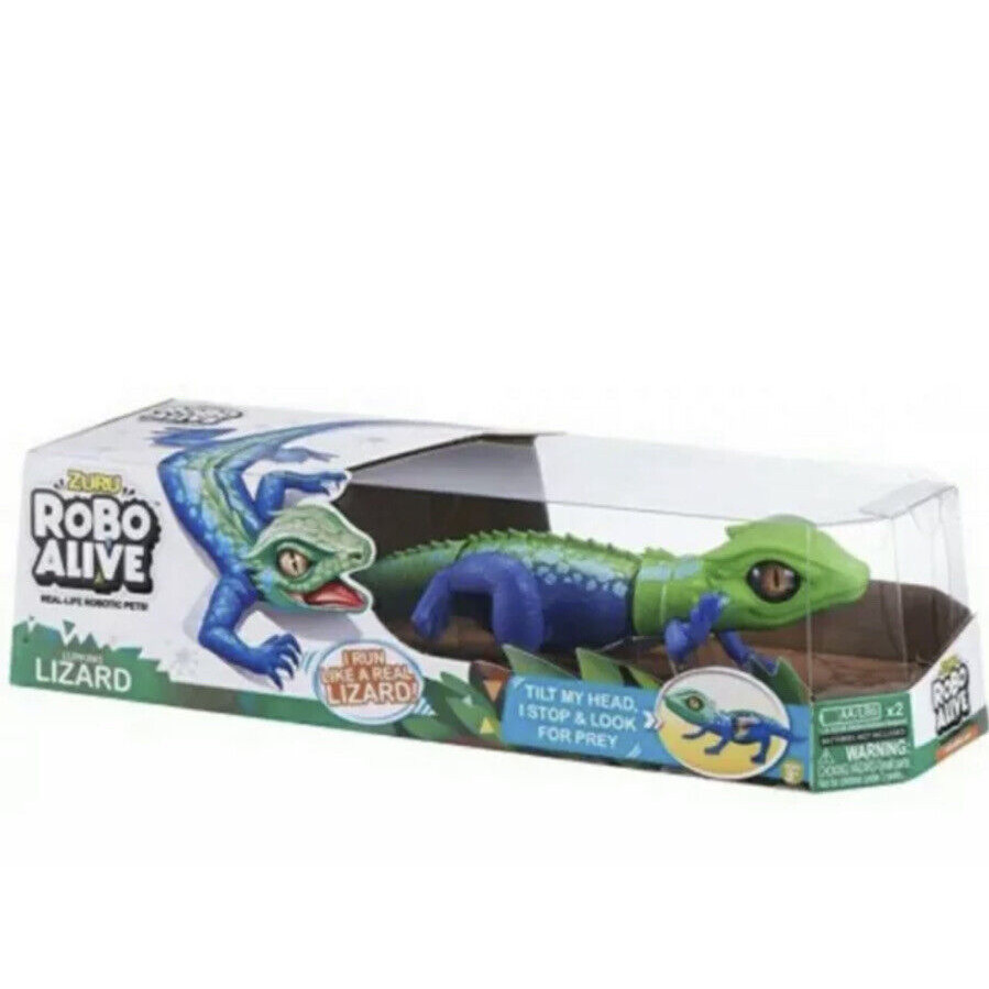 ของเล่นหุ่นยนต์ Robo Alive Lurking Lizard ใช้แบตเตอรี่ โดย ZURU Lizard