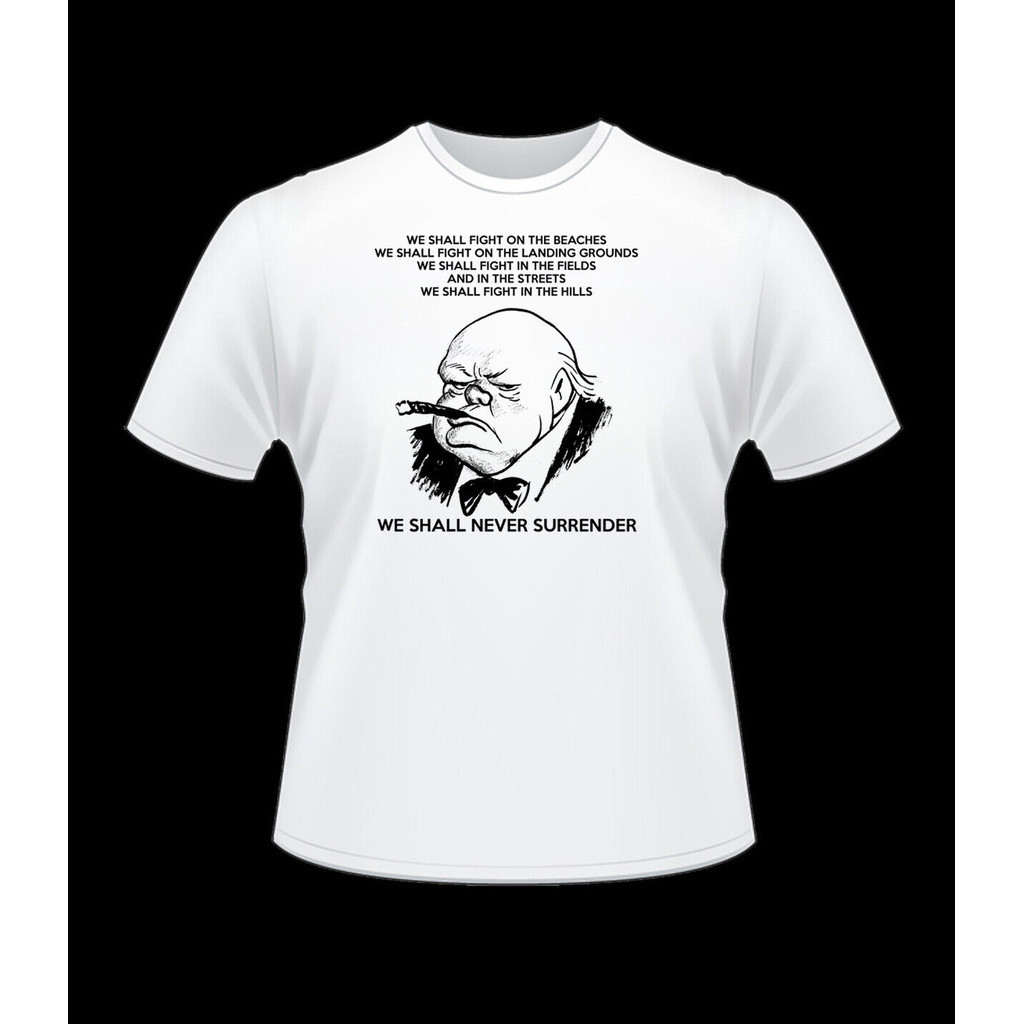 เสื้อยืด Winston Churchill Never Surrender