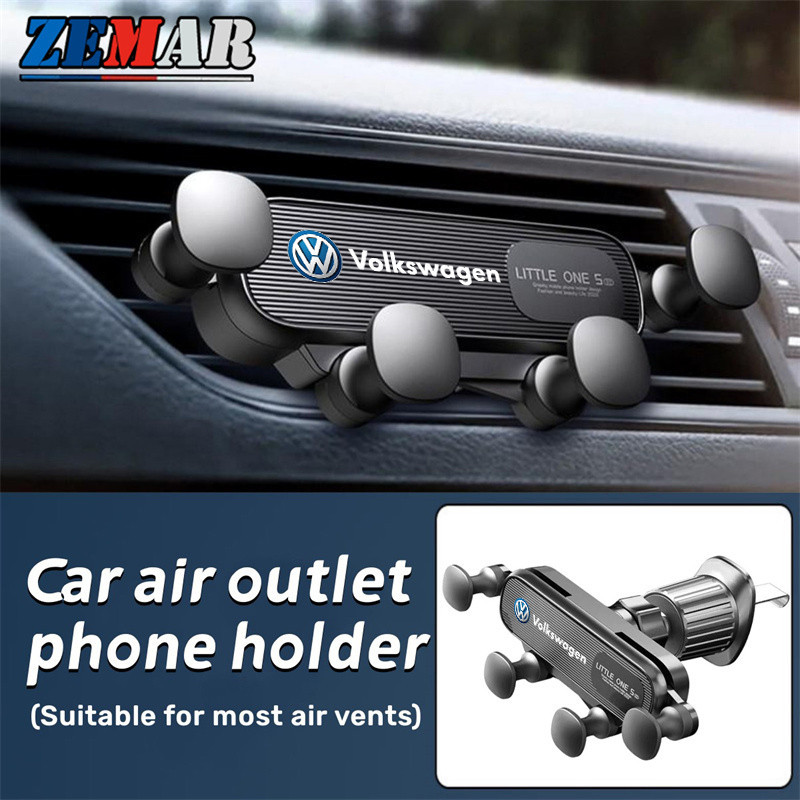 Volkswagen Car Air Outlet ที ่ วางโทรศัพท ์ แรงโน ้ มถ ่ วงหมุนได ้ 360° Navigation Bracket Hook ประเภทการติดตั ้ งสําหรับ VW Polo Volkswagen Golf mk3 mk6 mk7 Scirocco Beetle Passat B5 B6 B7 CC B