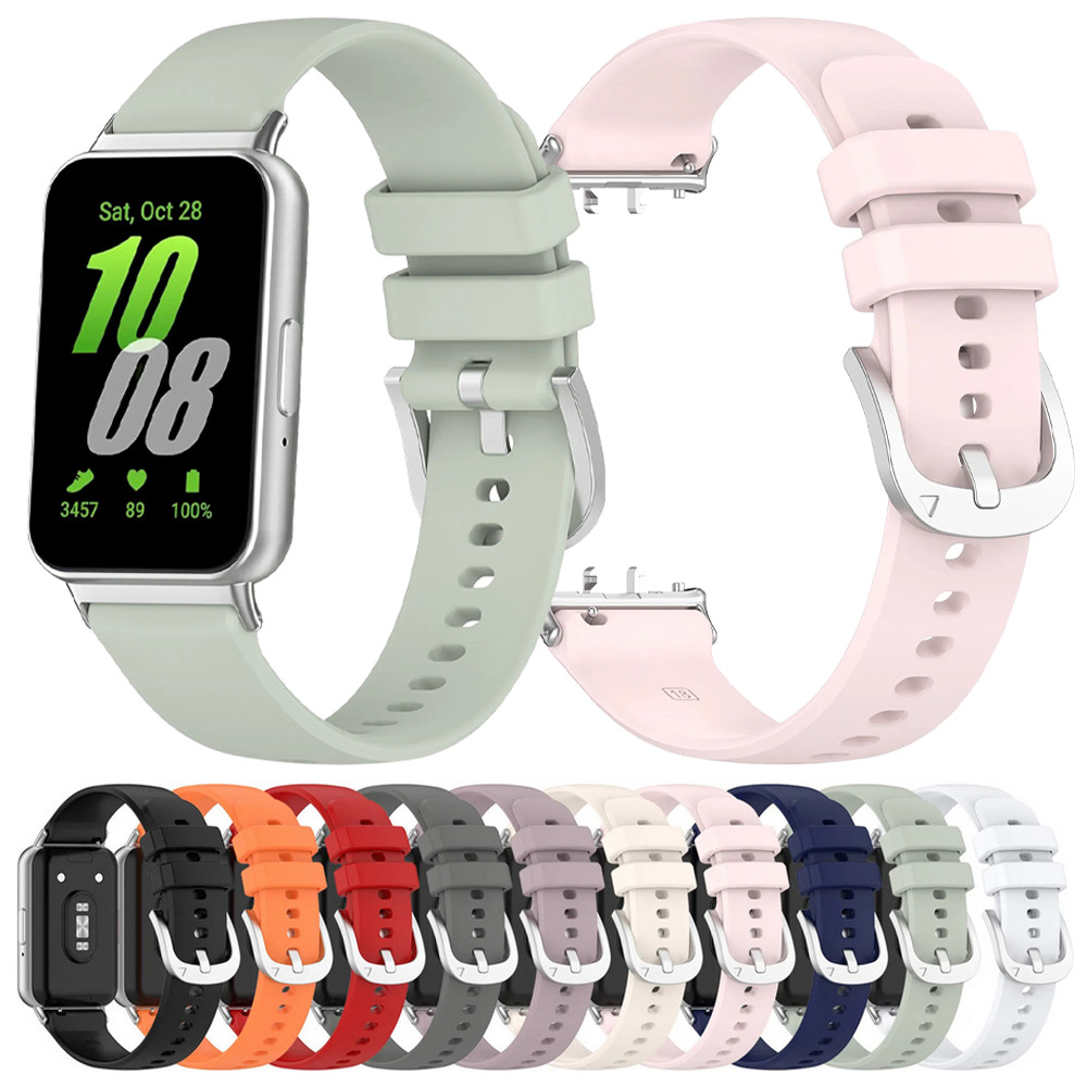 สายรัดยางสําหรับ Samsung Galaxy Fit 3 Band Smart Watch Strap Sport Silicone Belt Bracelet สําหรับ Samsung Fit 3 อุปกรณ ์ เสริม ราคา ถูกที่สุด ดีลบีเคเค