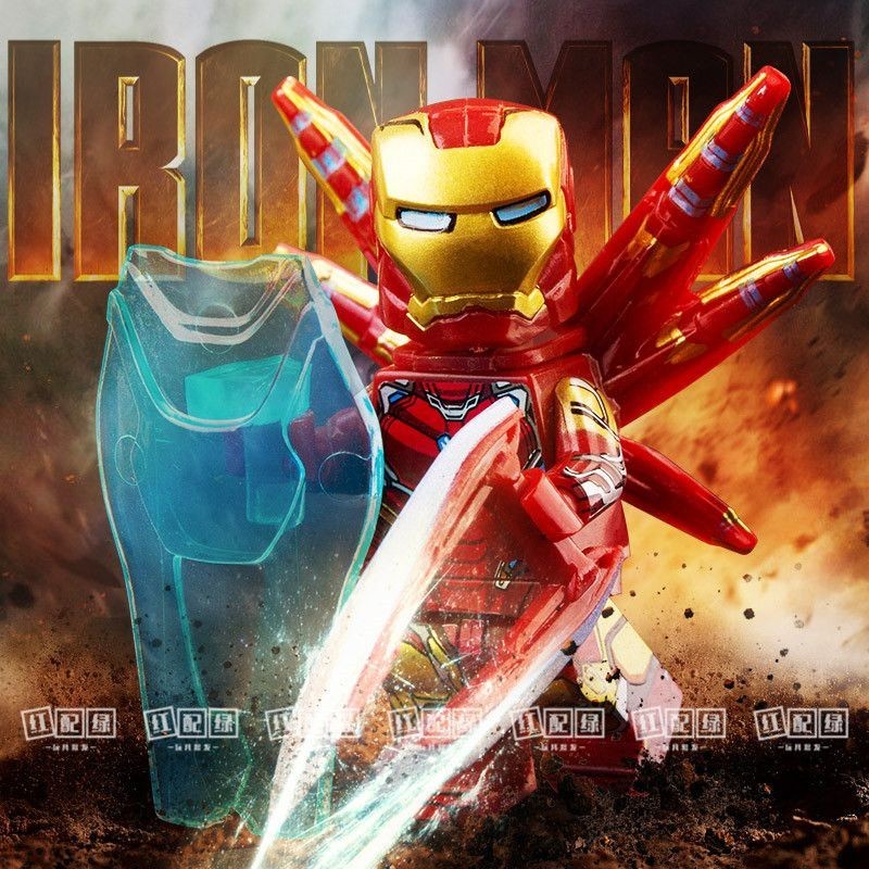ใช ้ งานร ่ วมกับ Lego Iron Man MK85 Tony Stark Avengers 4 Endgame MOC Building Block Minifigure ของเล ่ น WUSK