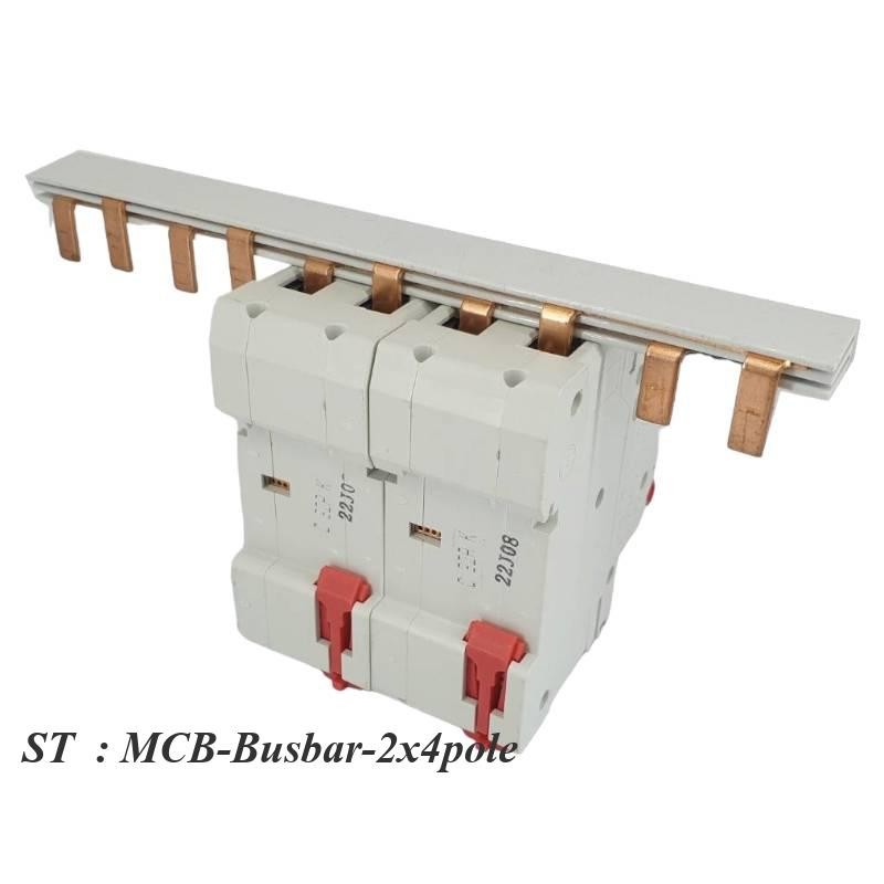 บัสบาร์ทองแดง สำหรับเบรกเกอร์ MCB แบบ 2 ชั้น LN 4 Pole รูปที่ 6