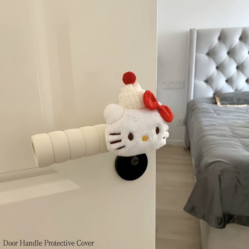 น ่ ารักการ ์ ตูนประตูฝาครอบ Universal Anti-bump Wall ห ้ องนอนประตู Knob ฝาครอบป ้ องกัน