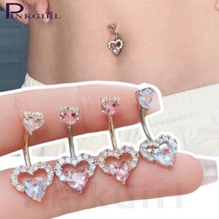 แหวนสะดือรูปหัวใจกลวง-สําหรับสาวเผ็ด-แฟชั่น,ฮิปฮอป,พังก์,สแต…