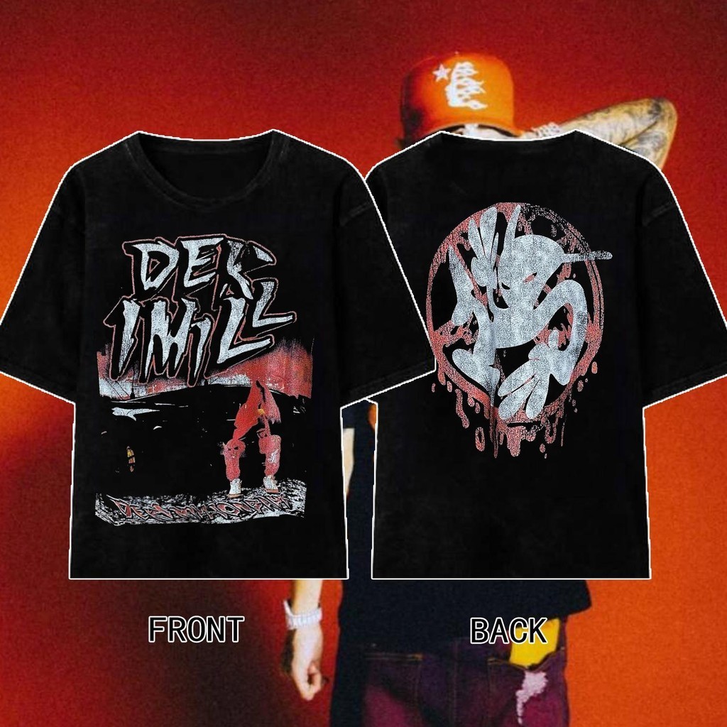 【พร้อมส่ง】 T-Shirt 1MILL “DEK1MILL” 1mill แร็ปเปอร์เสื้อยืดลำลองแขนสั้น s-5xl oversize