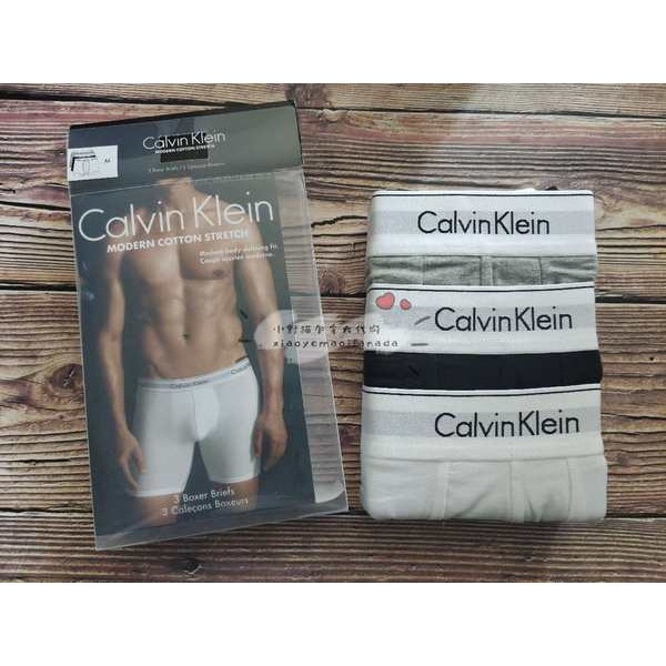 กางเกงใน กางเกงใน ck ชุดชั้นในผู้ชาย Calvin Klein CK เป็นชุดสามเหลี่ยมบ็อกเซอร์ผ้าฝ้าย 3 ชิ้น
