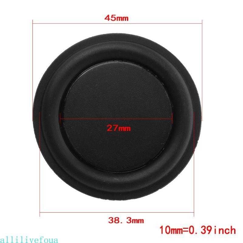 Allilivefoua 2 PCS 45 มม.วูฟเฟอร์หม้อน้ํา Bass Passive ลําโพงอะไหล่ซ่อมอุปกรณ์เสริม DIY โฮมเธียเตอร์ลําโพงเบส Dia