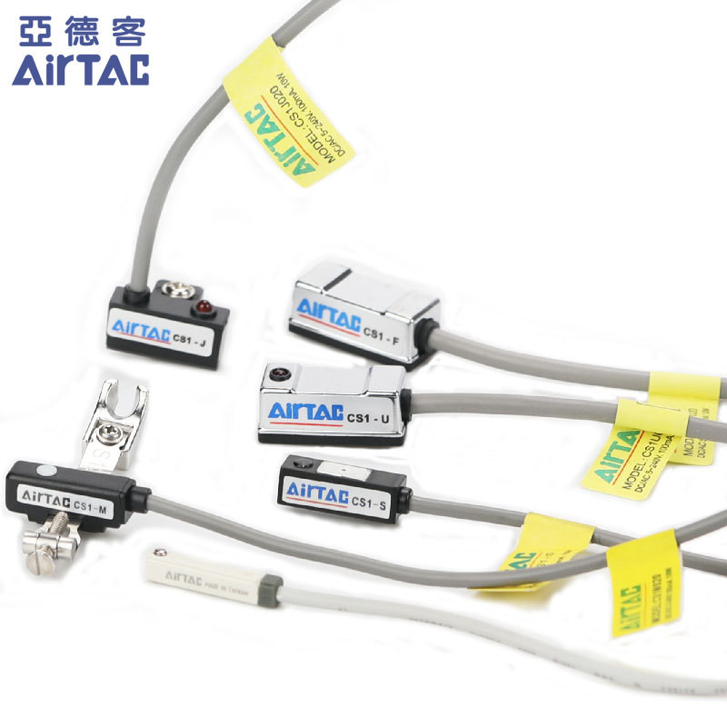 AIRTAC สวิทช์แม่เหล็ก CS1-J CS1-F CS1-U CS1-G-M-S-H-E020 กระบอก Sensing Proximity