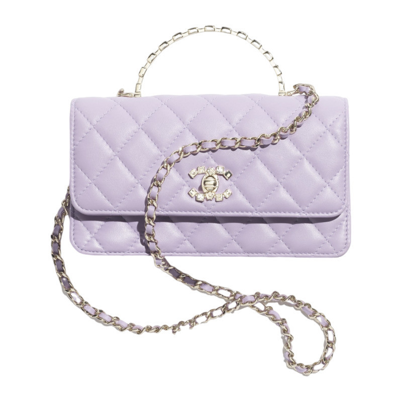 Chanel/Chanel Women's Wallet Clutch con catena Classic Lambskin Flip Shoulder Backpack