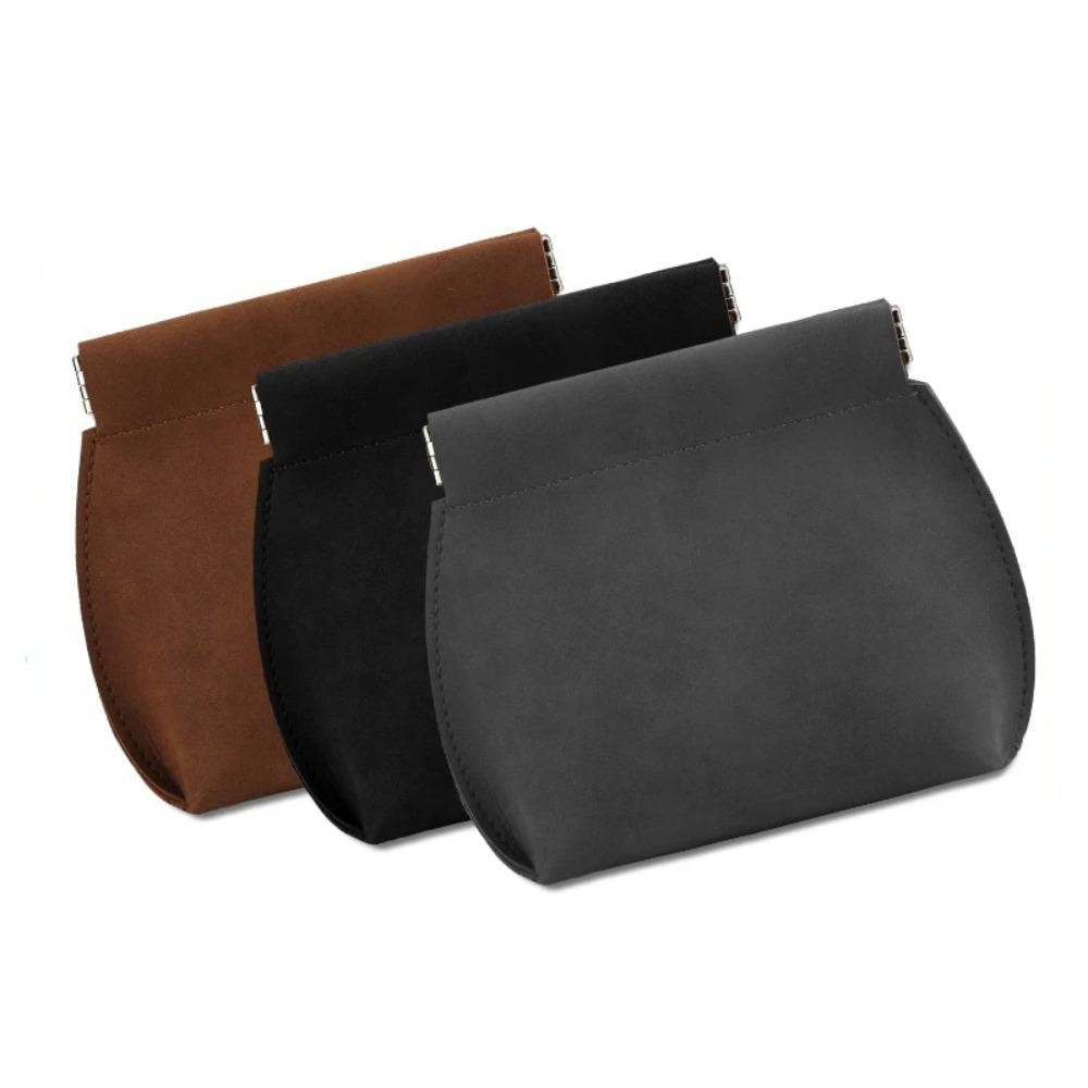 UUMIR กระเป๋าใส่เหรียญ, PU หนังแบบพกพา Shrrapnel Bag, Vintage Small Headphone Organizer ผู้ชายผู้หญิง - รูปที่ 3