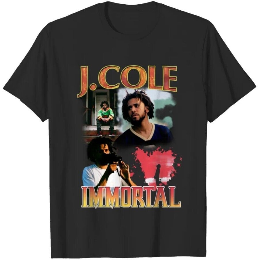 J Cole Graphic T-Shirt J Cole T-Shirt เสื้อยืดแขนสั้น