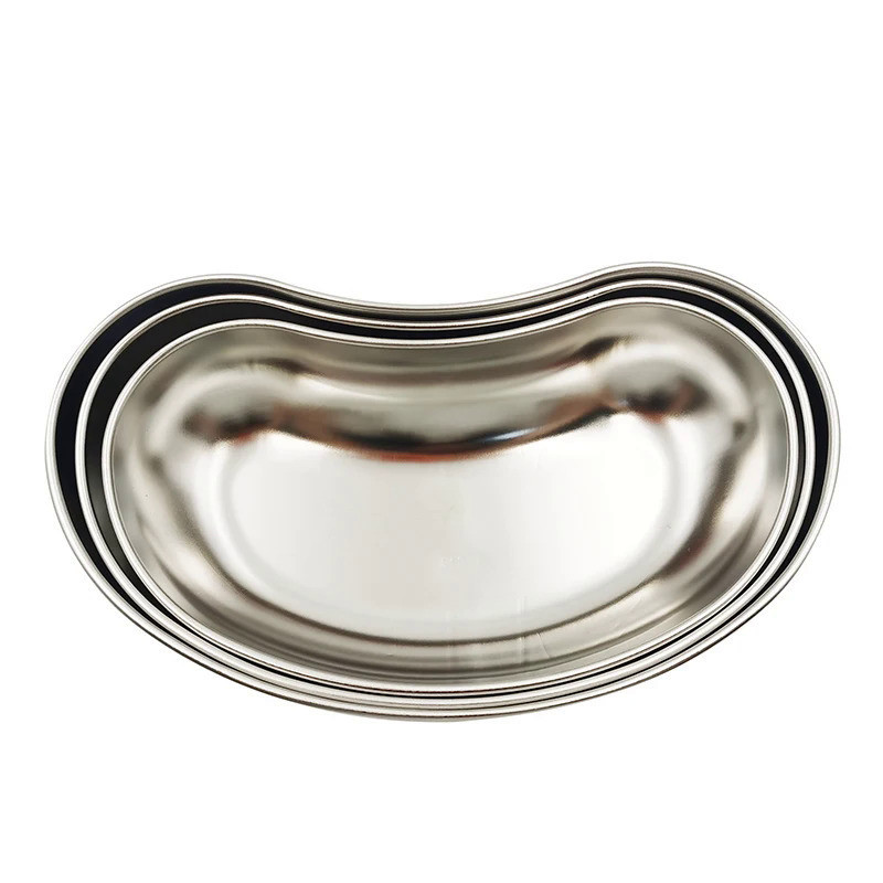 Dental Surgical Medical Dental Storage Tray Lab trument Tray Device  S/M/L 304 Stainless Steel Kidne