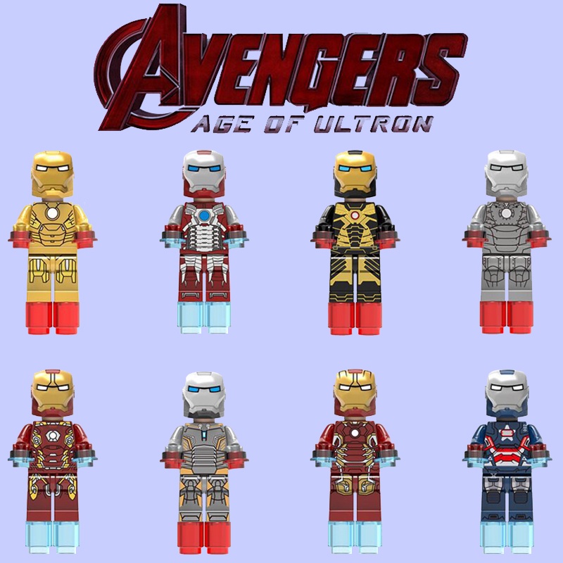 ใช ้ งานร ่ วมกับ Lego Marvel Avengers 3 Iron Man Patriot เด ็ กบล ็ อกตัวต ่ อเด ็ กประกอบของเล ่ น