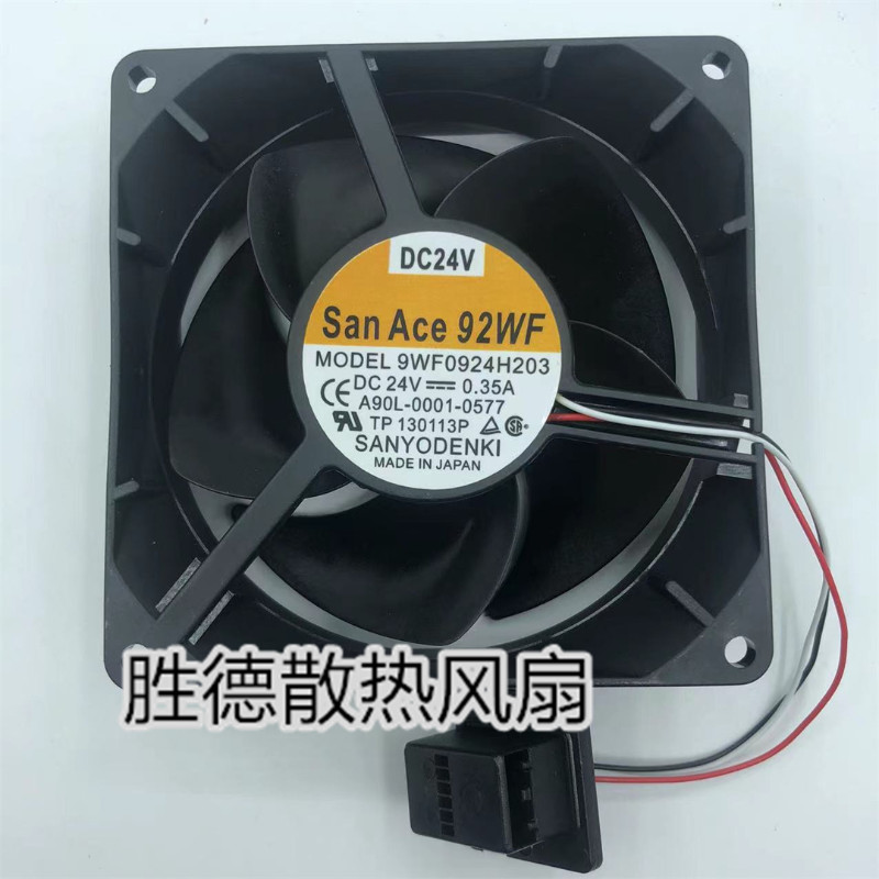 พัดลมระบายความร้อน CPU ใหม่สําหรับ SanAce92WF 9WF0924H203 24V 0.35A สําหรับ FANUC พัดลม A90L-0001-05