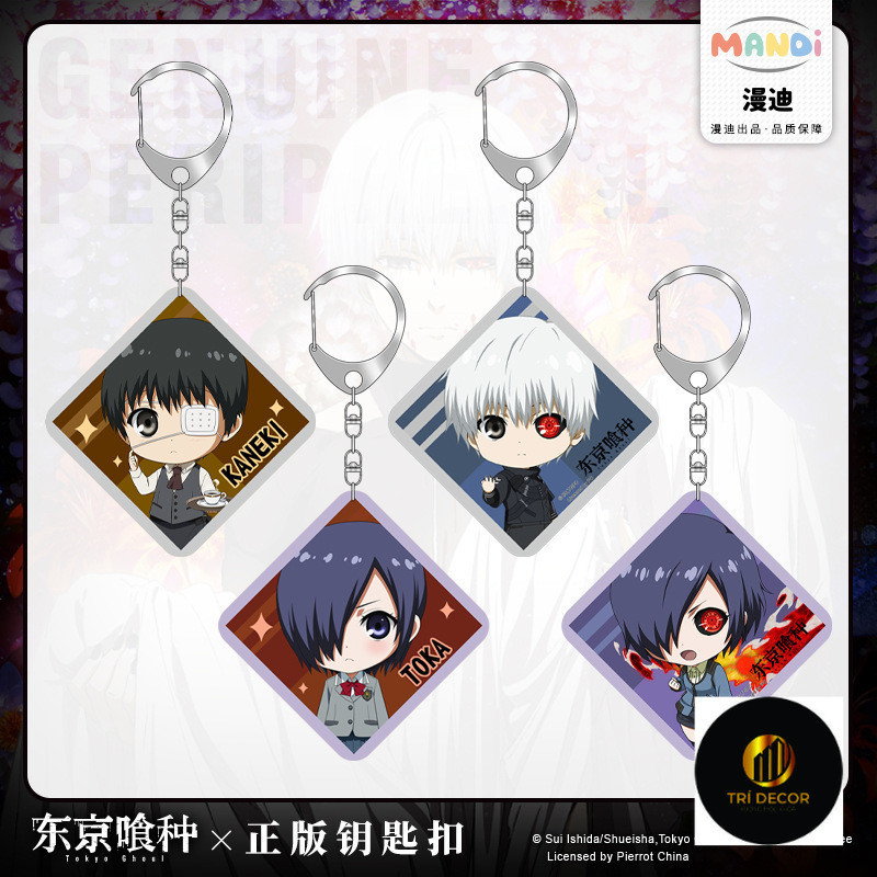ของแท้ Tokyo Ghoul point Kaneki Ken Kirishima Touka ตกแต่งจี้พวงกุญแจวัสดุ PVC