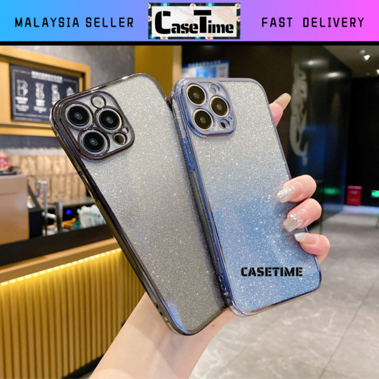 Realme 5 5i 5s 6i 14x C3 C12 C15 C35 C51 C53 C55 C63 C65 C67 C75 C75x fon ไล่ระดับสีส่องแสงโปร่งใสBl