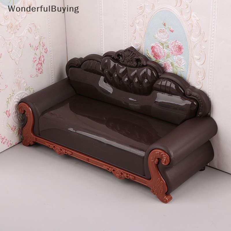 Wbth 1/12 ตุ๊กตาจําลองโซฟาวินเทจรุ่น Dollhouse Miniature ห้องนั่งเล่นเฟอร์นิเจอร์ตกแต่งตุ๊กตาอุปกรณ์บ้าน Vary