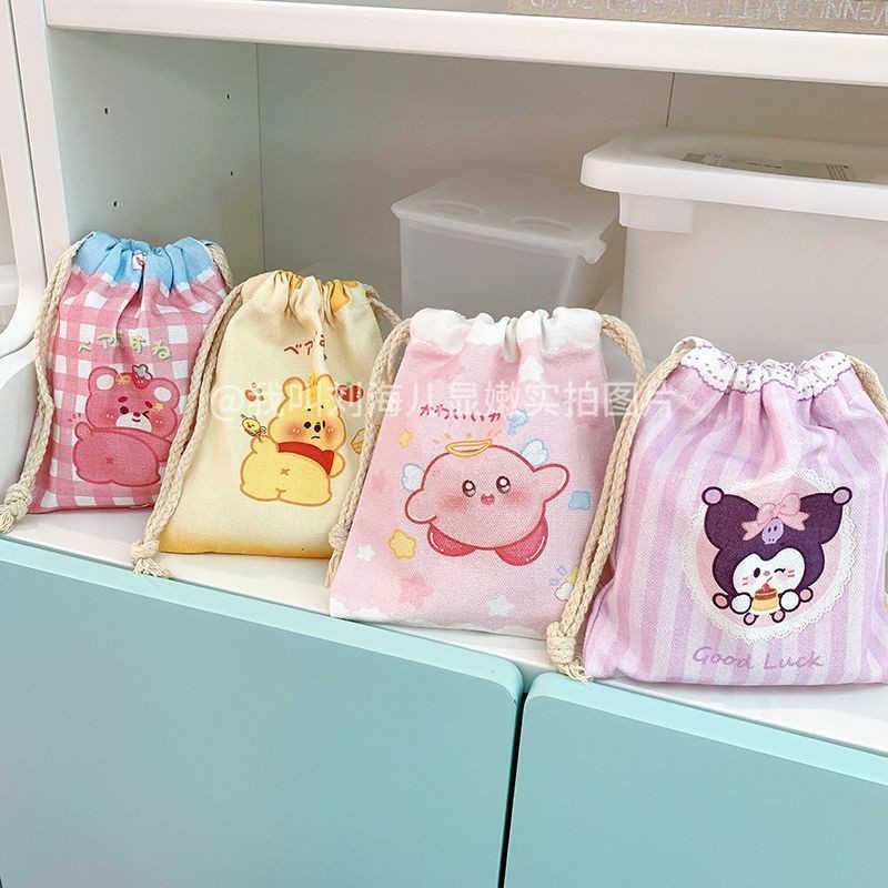Sanrio ถุงเก็บผ้าใบการ์ตูน-- กระเป๋าkonvy