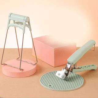 UTENSILS สแตนเลสที่หนีบกันความร้อนสำหรับใช้ในครัว,ที่หนีบหม้อจานจานหนีบเครื่องมือไมโครเวฟที่ยึด