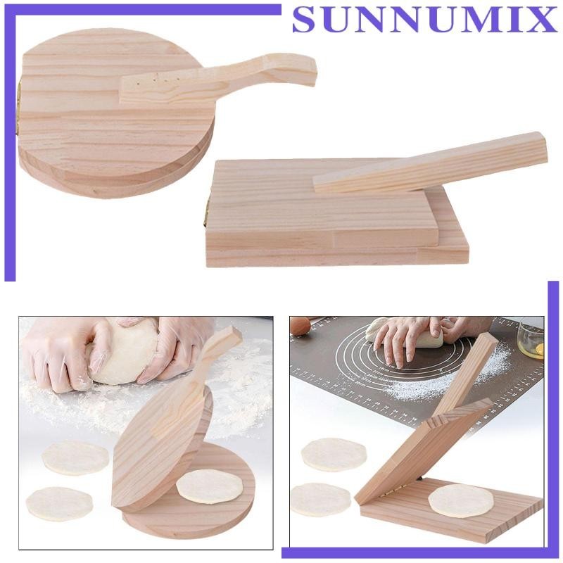 [Sunnimix ] Dumpling Wrapper Presser Tortilla Press Maker Ravioli อดีต Gadget ไม ้ Tortilla กดสําหรับแพนเค ้ ก
