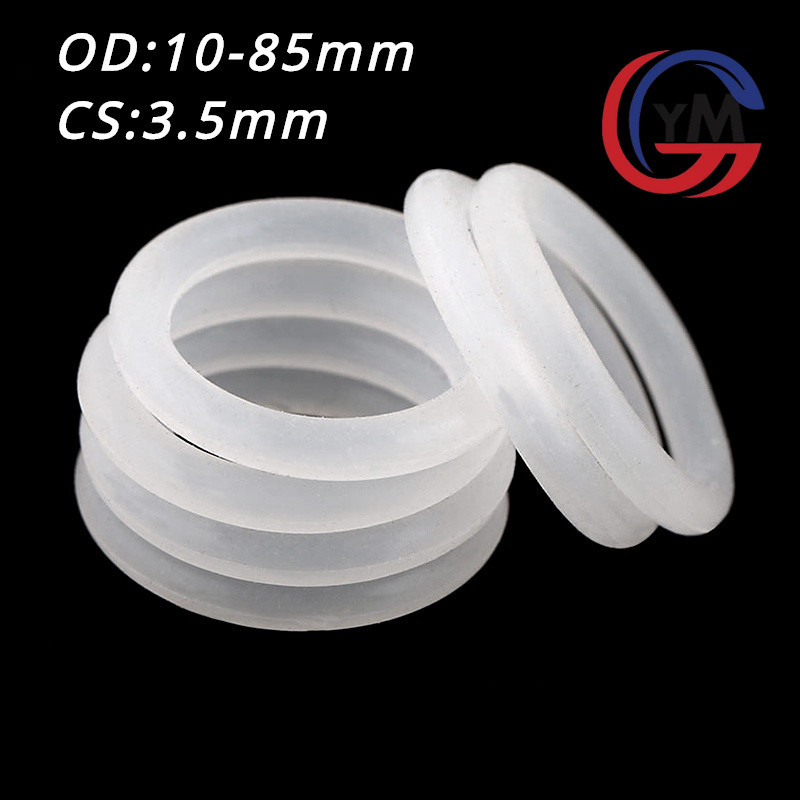 [ Ymh 1] โอริง ORing O-ring ยางโอริง เกรดอาหาร ยางซิลิโคน เลือกขนาดได้ (OD10-85 mm * Cs3.5 mm )