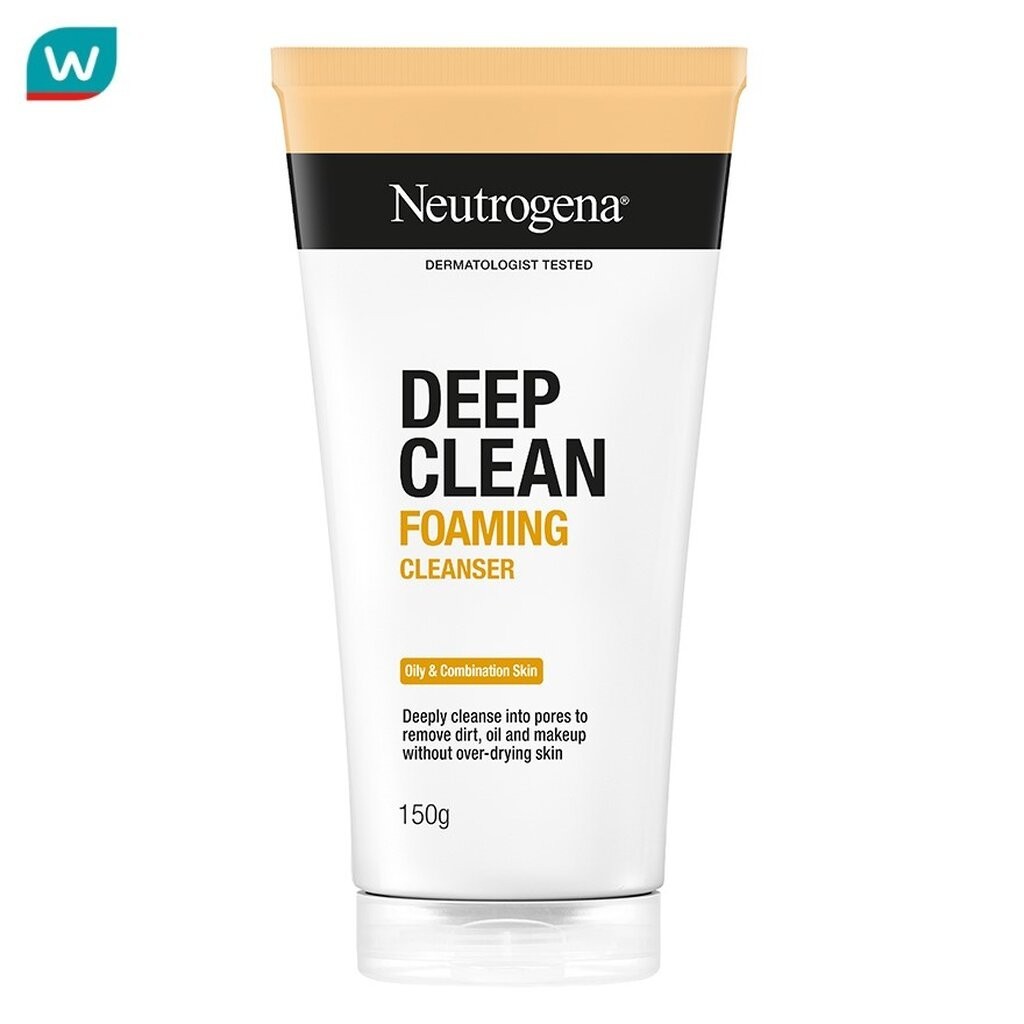 Neutrogena นูโทรจีนา ดีพ คลีน โฟมมิ่ง คลีนเซอร์ 150 กรัม
