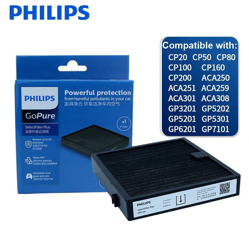 Philips GSF120 GoPure Select Filter Plus สําหรับเครื ่ องฟอกอากาศรถยนต ์ Philips ACA Air Max Series