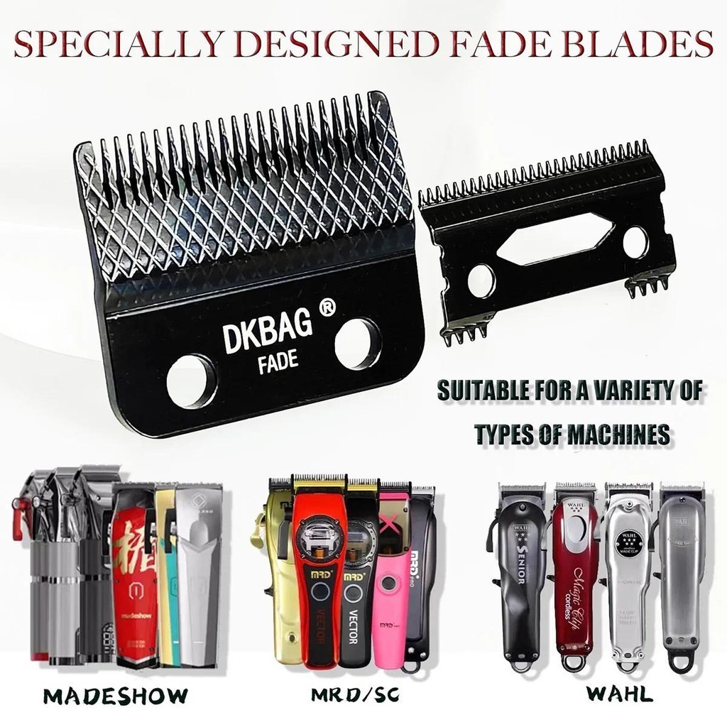 Dragon Scale Texture 440C Steel DLC M10 8148 8504 Hair Clipper Blade อุปกรณ์เสริมแบบชาร์จไฟได้