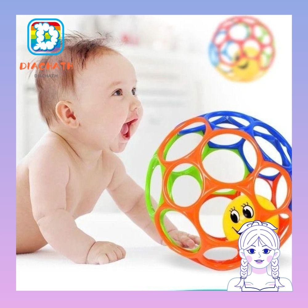 Dichath Bright Starts Oball, Easy-Grap Childrens Grip Training Strength Training Ball, Age Infant an