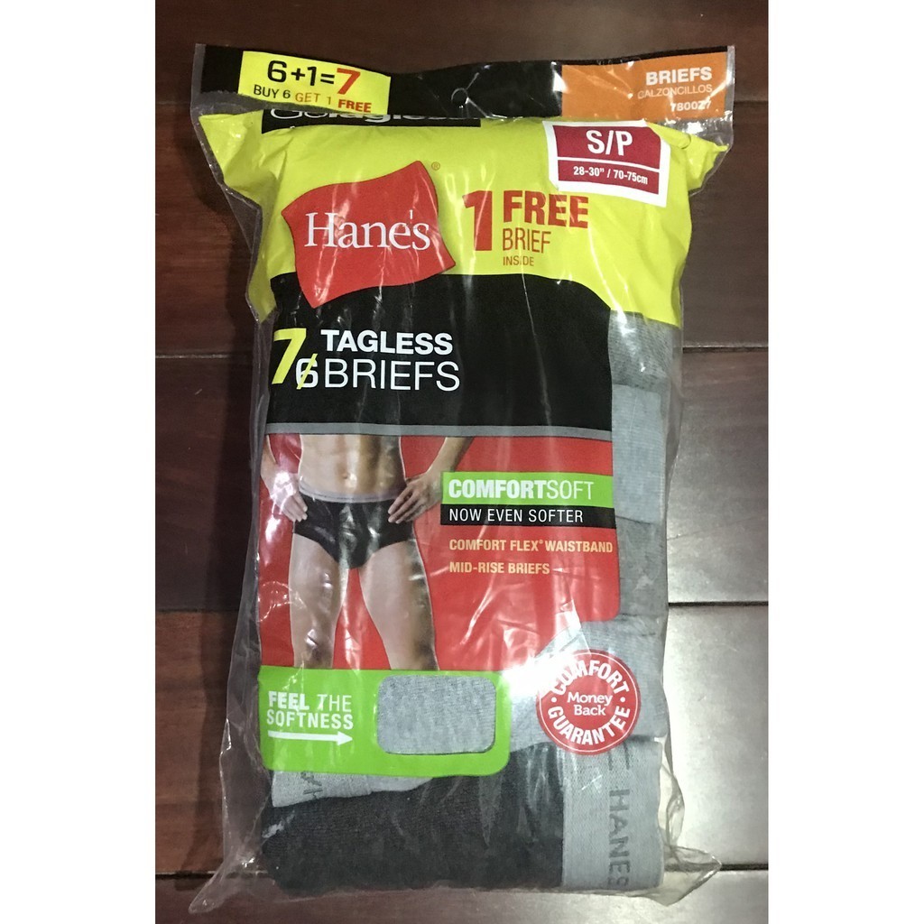 เซตเสื้อคอวี Hanes 7 ชิ้น - S (USA)